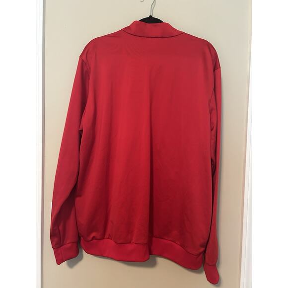 MENS ADIDAS Red Track Jacket Full Zip Size XL - Picture 2 of 6